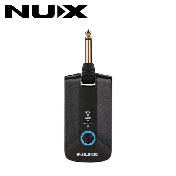 NUX 뉴엑스 휴대용 헤드폰 이어폰 앰프 일렉 기타 MP-3 Mighty Plug Pro 어플 사용