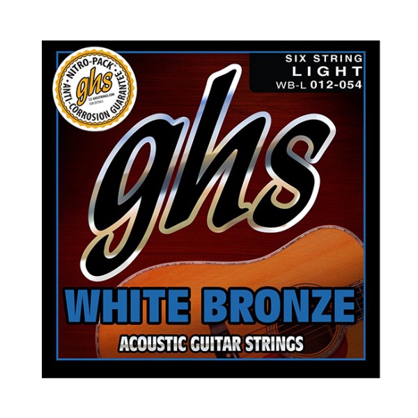 ghs 화이트 브론즈 통기타 스트링 라이트 White Bronze WB-L 012-054