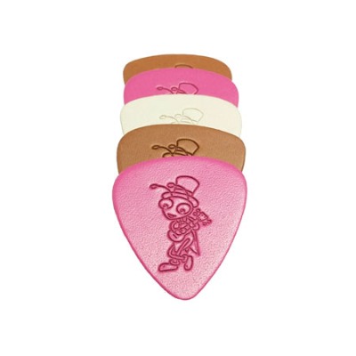 우쿨렐레 가죽피크 - 브라운 아이보리 핑크 컬러선택