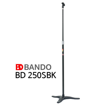 [삼발고정 대표모델] 반도 마이크스탠드 250SBK 블랙 Bando BD 250SBK 일자형