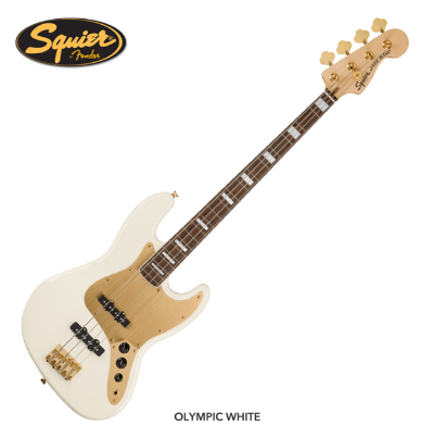 Squier 스콰이어 40주년 재즈 베이스 골드 에디션 / 가죽스트랩 선물